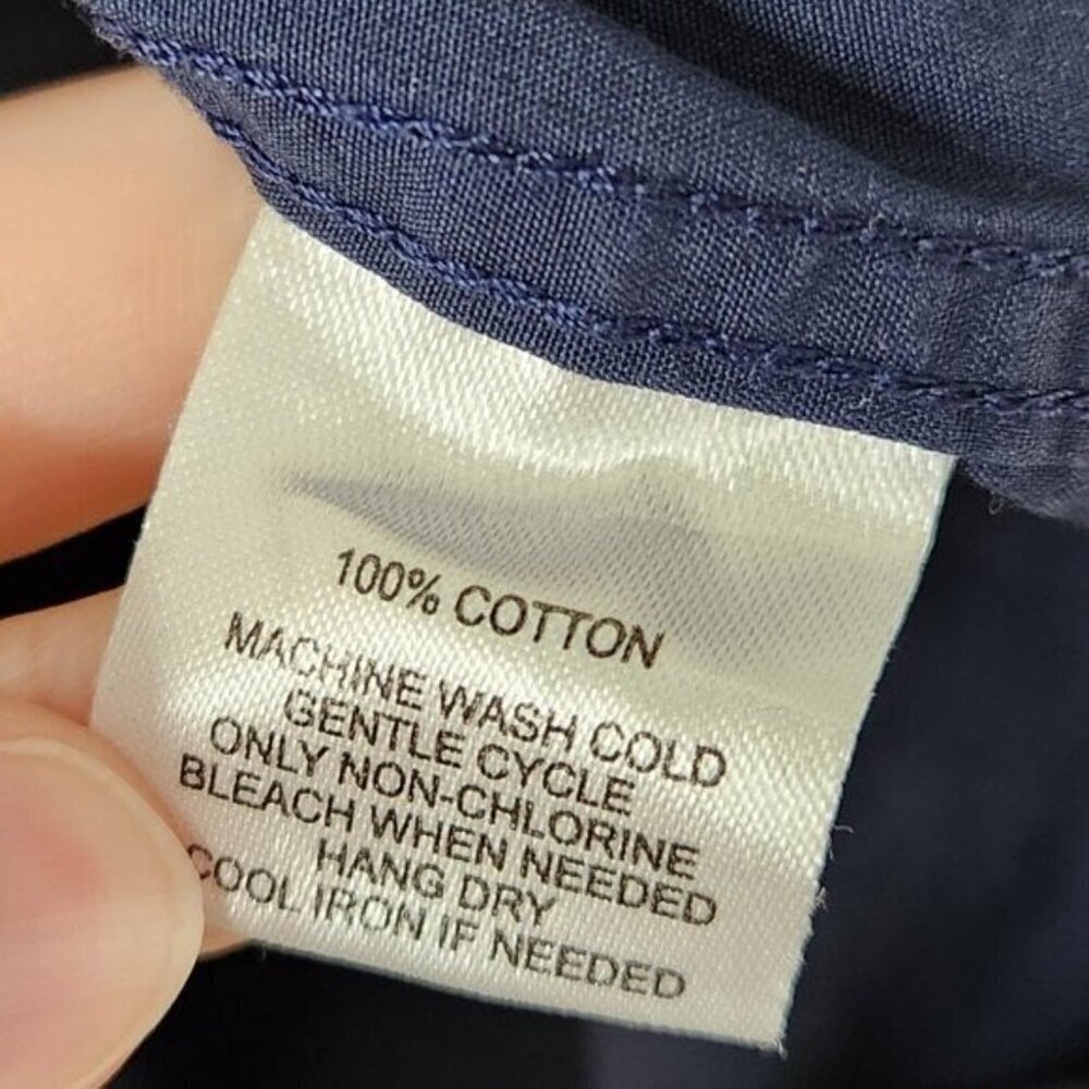 Untukit Solid Navy Blue Button Down Shirt - image 4